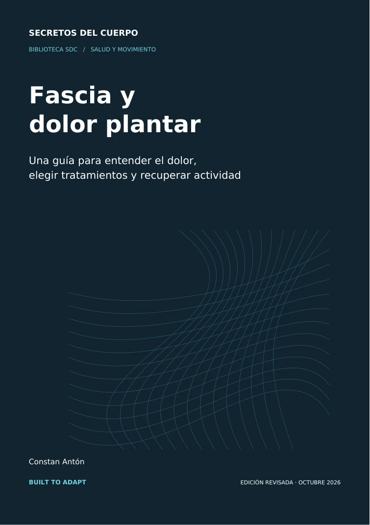 Portada editorial del manual premium Fascia y dolor plantar