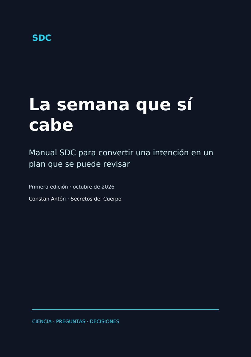 Portada editorial del manual premium La semana que sí cabe