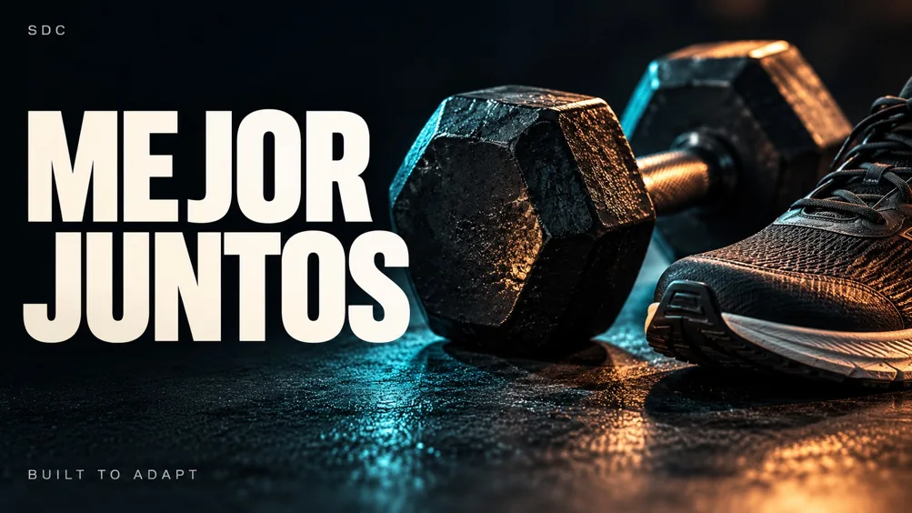 Mancuerna y zapatilla: combinar fuerza y resistencia